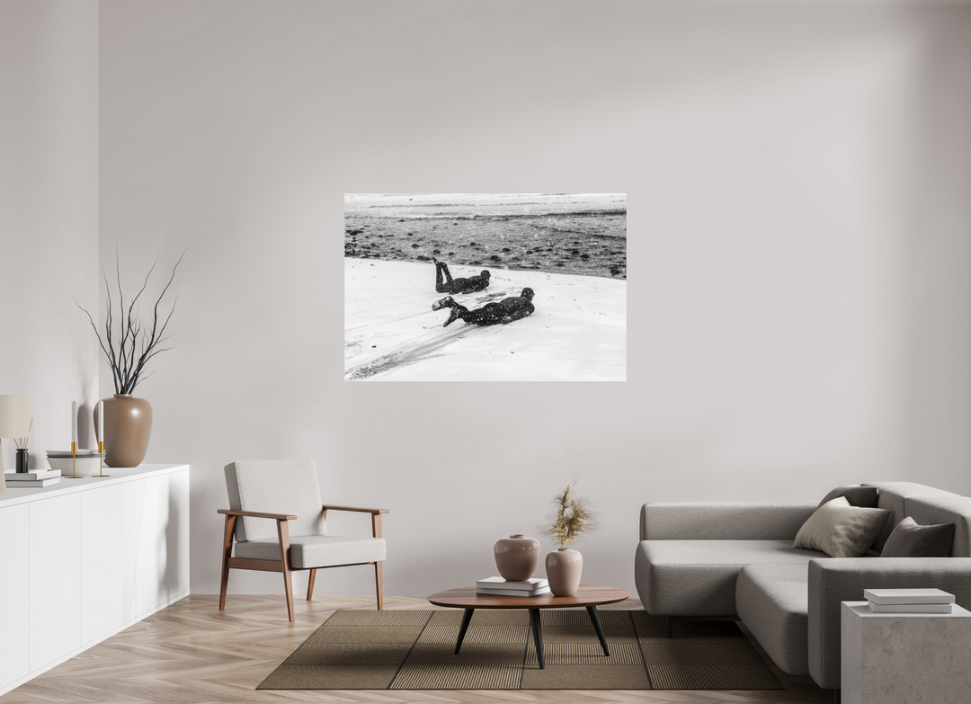 60 x 40″, Acrylic Snow Slides