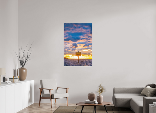 30 x 45″, Acrylic The End (Vertical)