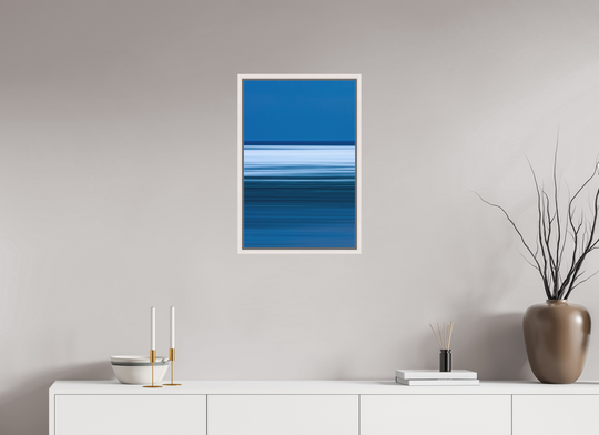 16 x 24″, Acrylic With Maple White Frame Snow Floe