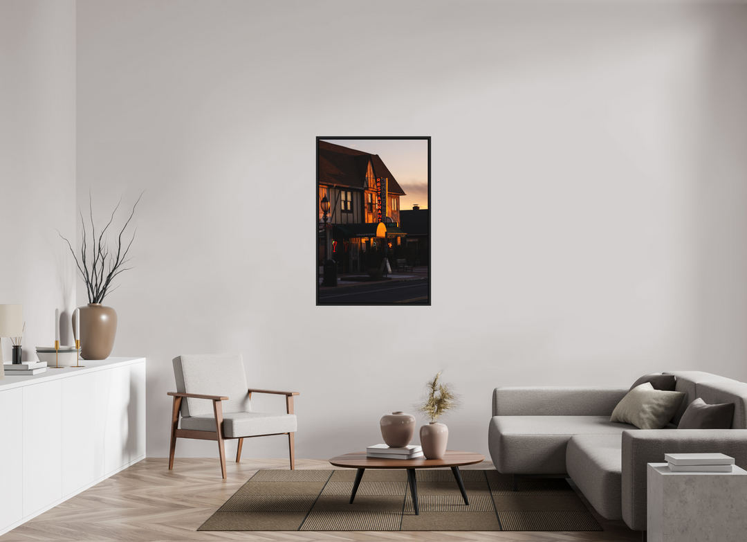 30 x 45″, Print with Black Frame Shagwong Light
