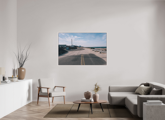 60 x 40″, Acrylic With Maple White Frame Soundview