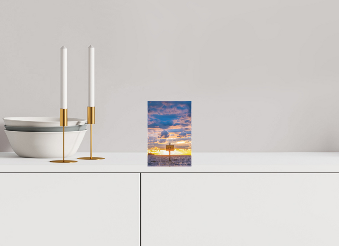 4 x 6″, Acrylic Photo Block The End (Vertical)