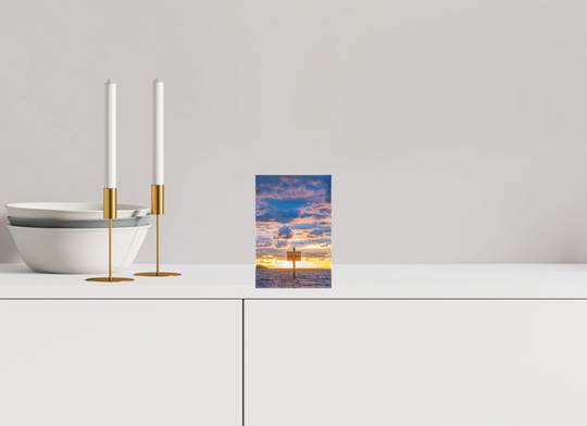 4 x 6″, Acrylic Photo Block The End (Vertical)