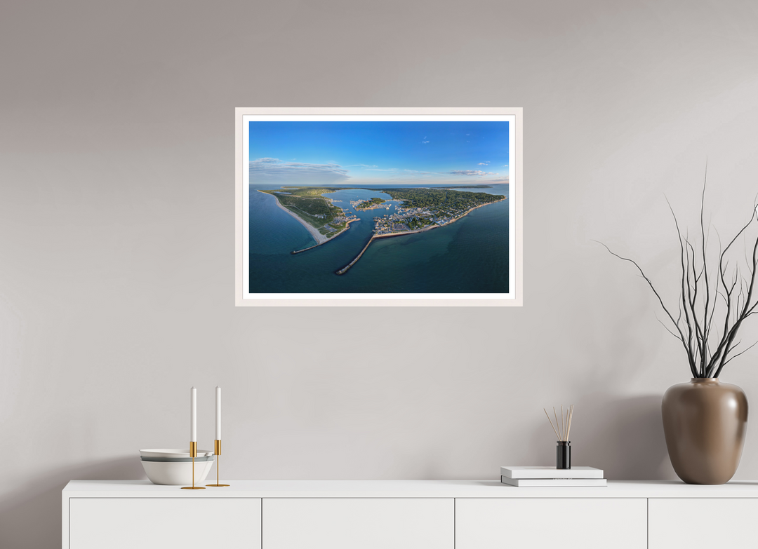 30 x 20″, Print with White Frame Inlet