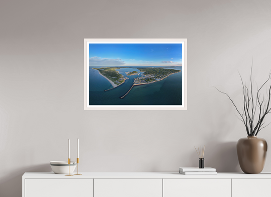 30 x 20″, Print with White Frame Inlet