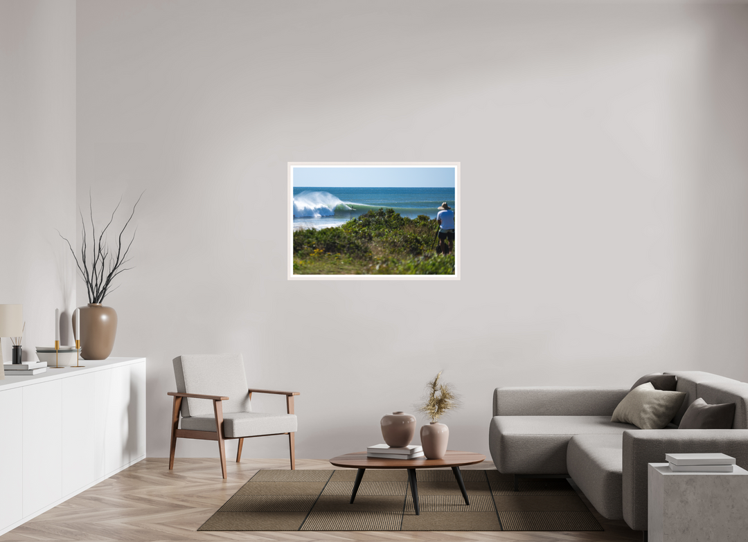 Print with White Frame, 45 x 30″ Another Hurricane