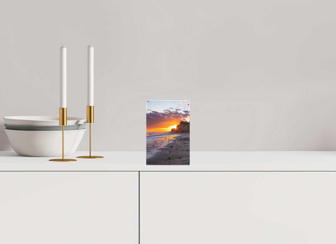 4 x 6″, Acrylic Photo Block Sun Star