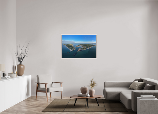 45 x 30″, Acrylic With Maple White Frame Inlet