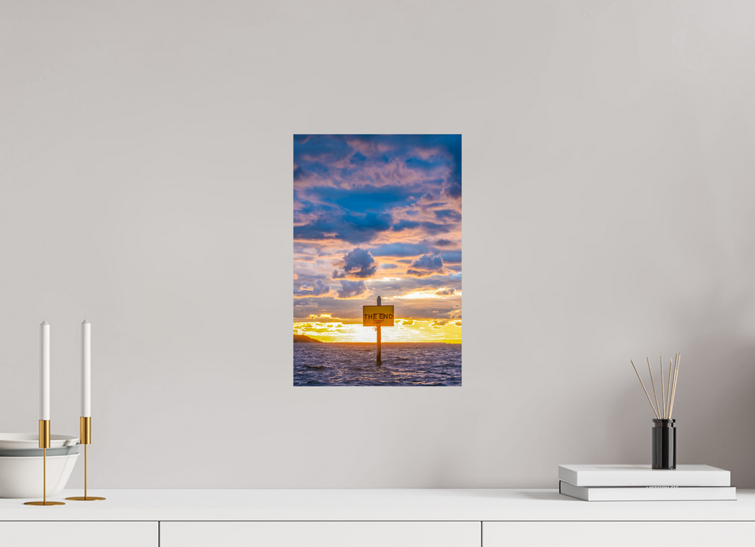 10 x 15″, Fuji Pearl Print The End (Vertical)