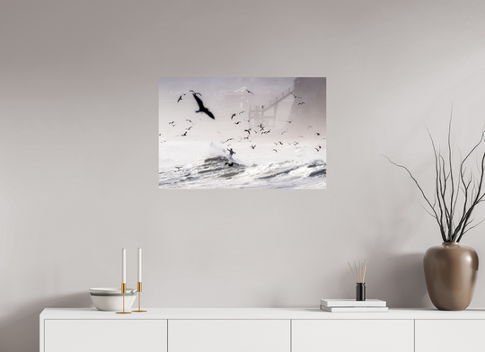 30 x 20″, HD Metal Print Birds Eye View