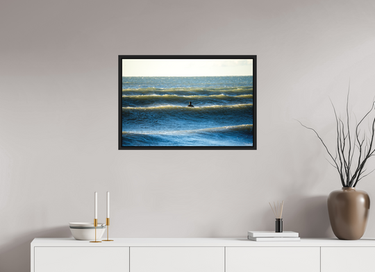 Print with Black Frame, 30 x 20″ Between The Lines
