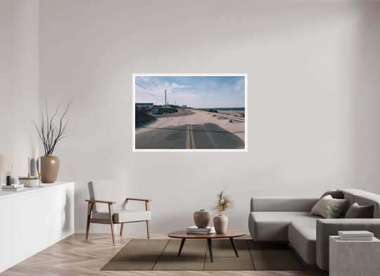 60 x 40″, Print with White Frame Soundview