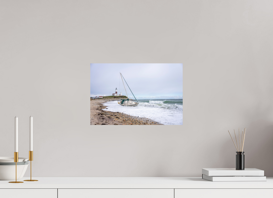15 x 10″, HD Metal Print Touchdown Lighthouse