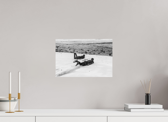 15 x 10″, HD Metal Print Snow Slides
