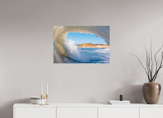 30 x 20″, HD Metal Print Doggie Door Ditch