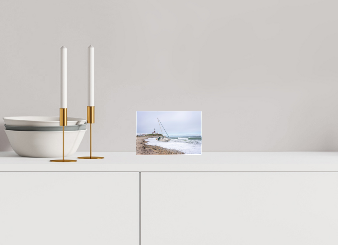 6 x 4″, Acrylic Photo Block Touchdown Lighthouse
