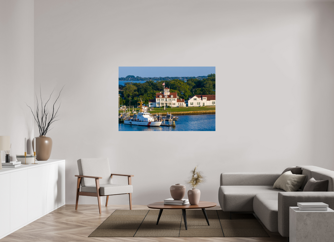 60 x 40″, HD Metal Print Coast Guard Station