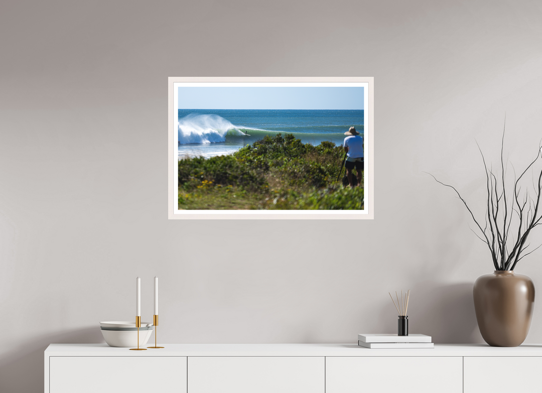 Print with White Frame, 30 x 20″ Another Hurricane