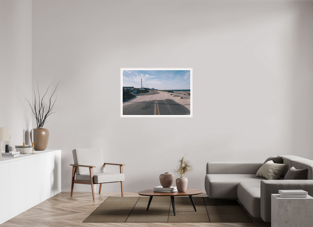 45 x 30″, Print with White Frame Soundview