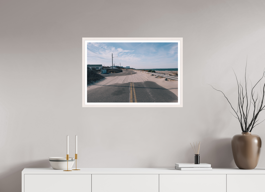 30 x 20″, Print with White Frame Soundview
