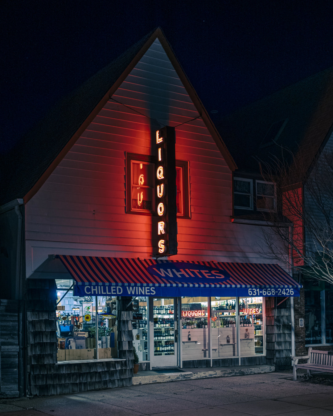 Main image White's Liquor At Night