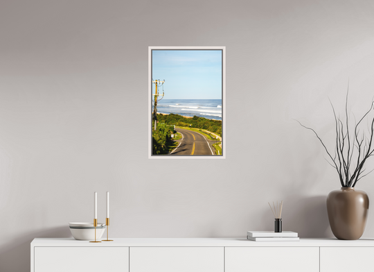 16 x 24″, Acrylic With Maple White Frame Into Montauk