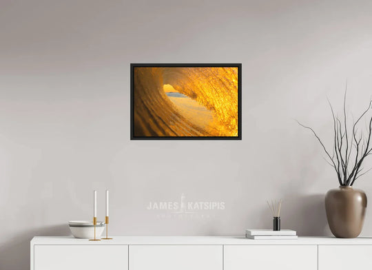 24 x 16″, Print with Black Frame Amber Waves