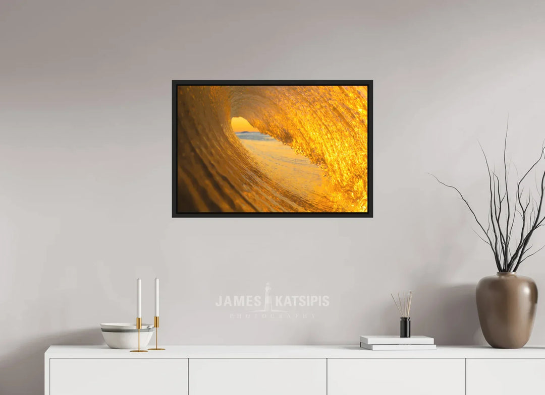 30 x 20″, Print with Black Frame Amber Waves