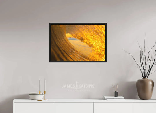 30 x 20″, Print with Black Frame Amber Waves