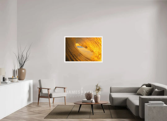 45 x 30″, Print with White Frame Amber Waves