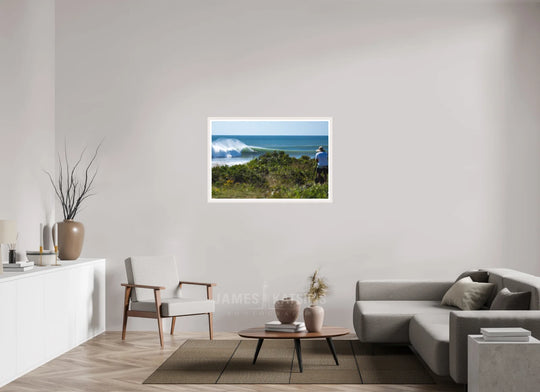 Print with White Frame, 45 x 30″ Another Hurricane