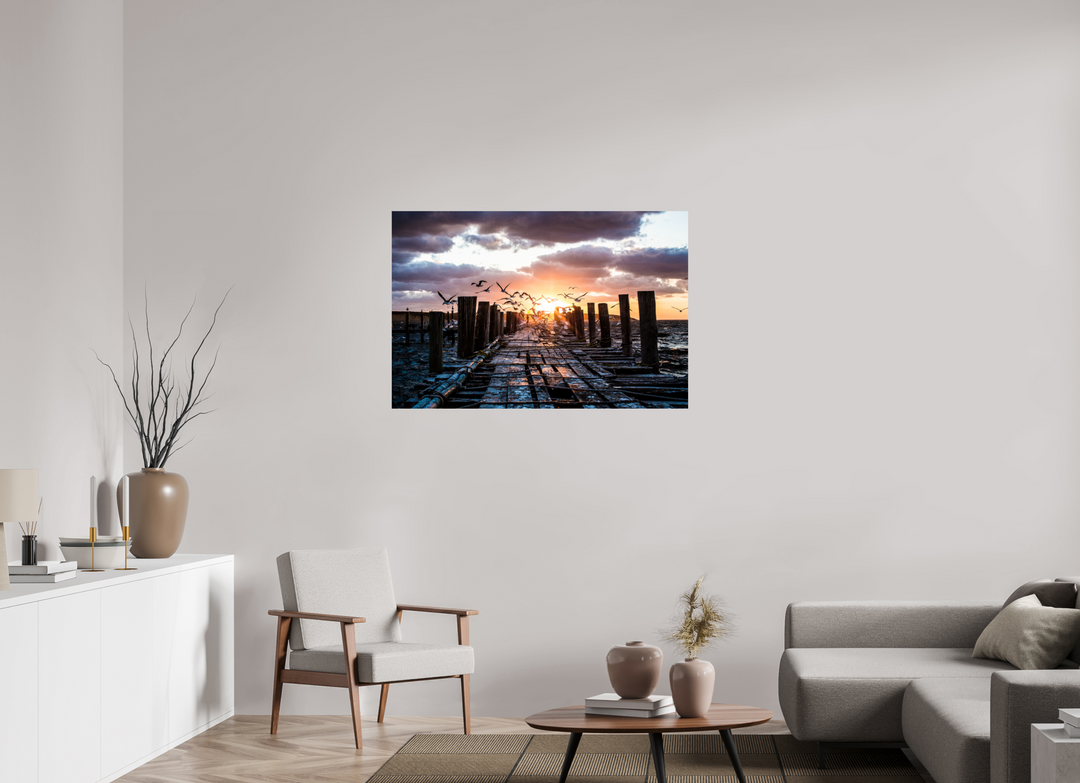 45 x 30″, HD Metal Print The Dock
