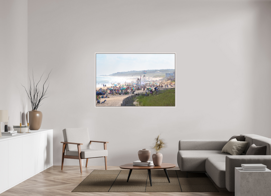 60 x 40″, Acrylic With Maple White Frame Full Swing