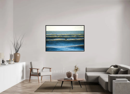 Print with Black Frame, 60 x 40″ Between The Lines
