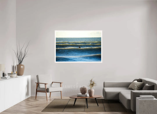 Print with White Frame, 60 x 40″ Between The Lines