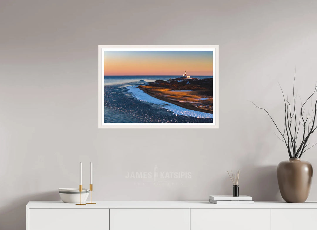 30 x 20″, Print with White Frame Colors Of Winter