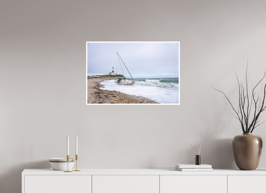 30 x 20″, Fuji Pearl Print Touchdown Lighthouse