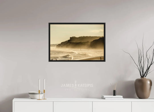 30 x 20″, Print with Black Frame Ditch at Dusk