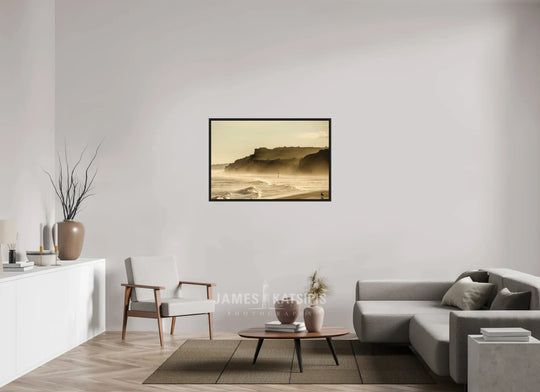 45 x 30″, Print with Black Frame Ditch at Dusk