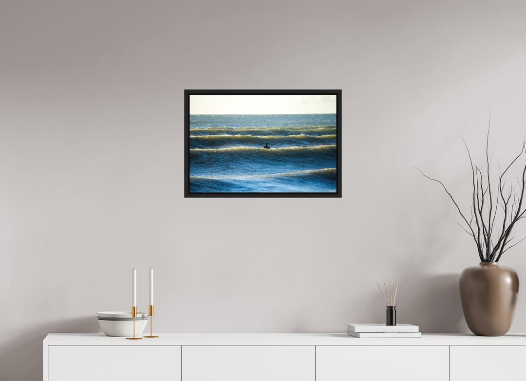 Print with Black Frame, 24 x 16″ Between The Lines