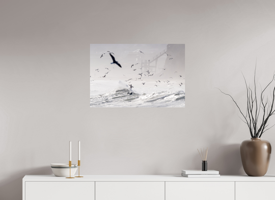 30 x 20″, HD Metal Print Birds Eye View