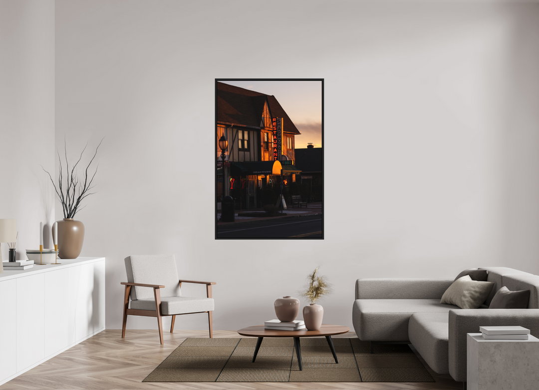 40 x 60″, Print with Black Frame Shagwong Light