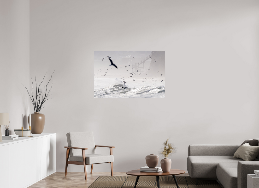 45 x 30″, HD Metal Print Birds Eye View