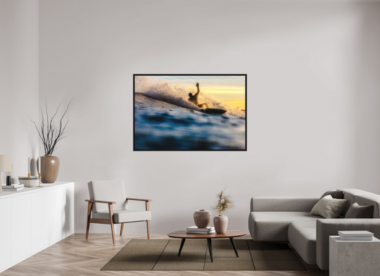 Print with Black Frame, 60 x 40″ Phantom Surf