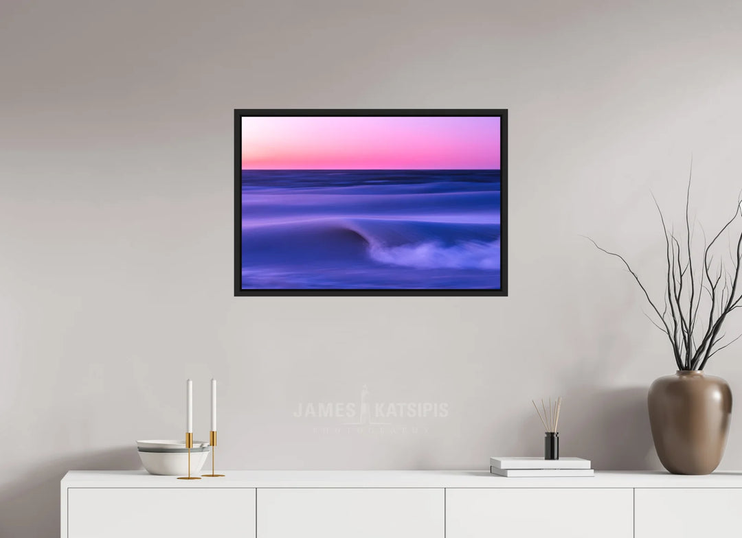 30 x 20″, Print with Black Frame Frozen Blurz