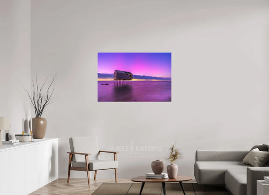 45 x 30″, HD Metal Print Lazy Lights