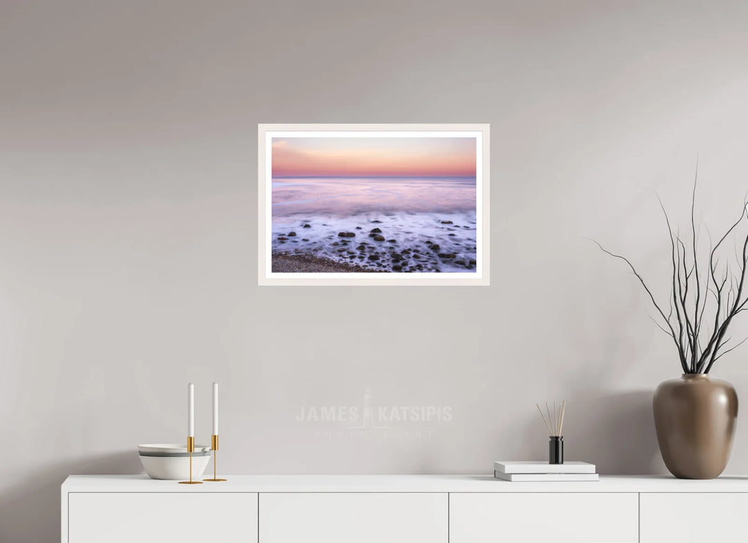 24 x 16″, Print with White Frame Life On The End