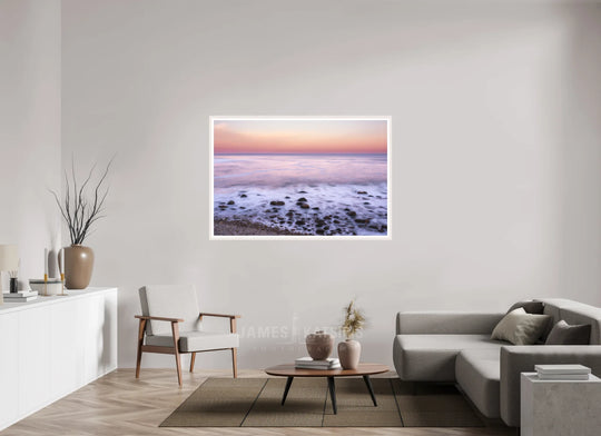 60 x 40″, Print with White Frame Life On The End