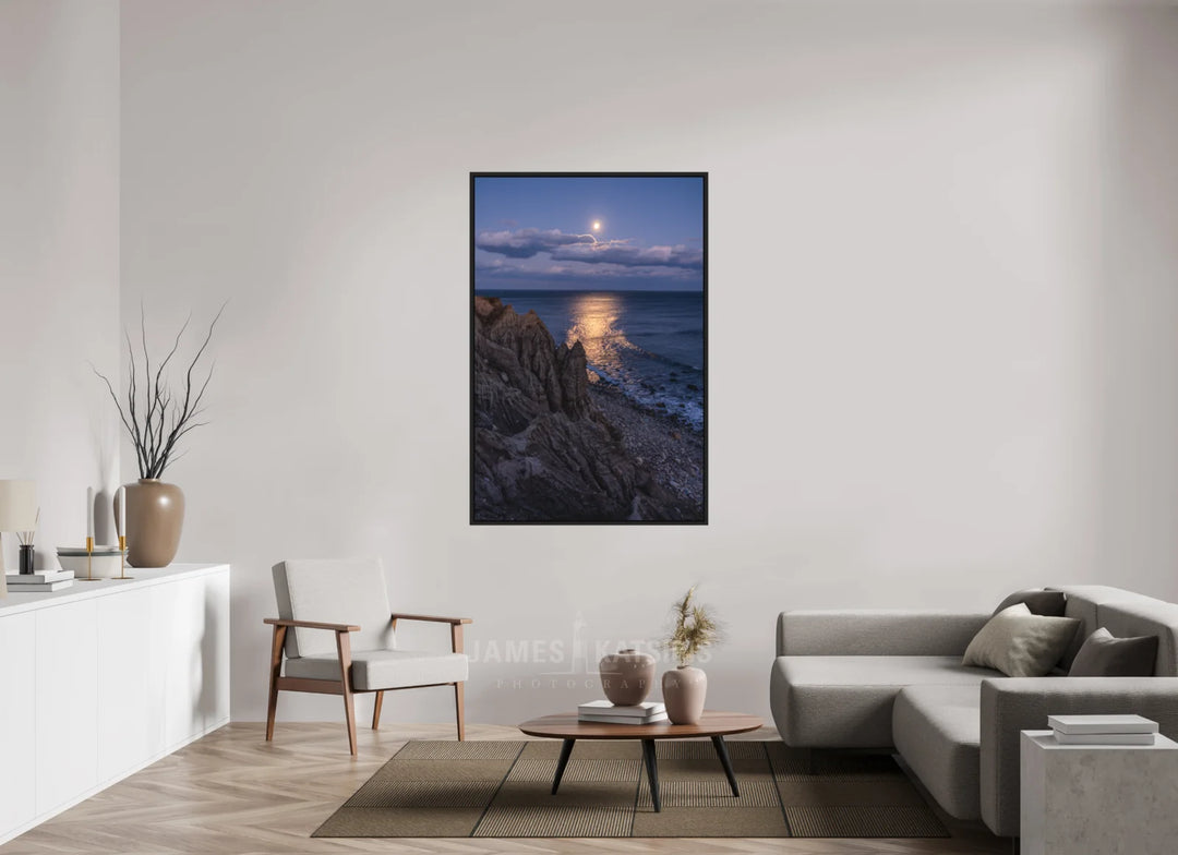 40 x 60″, Black Frame Long Night
