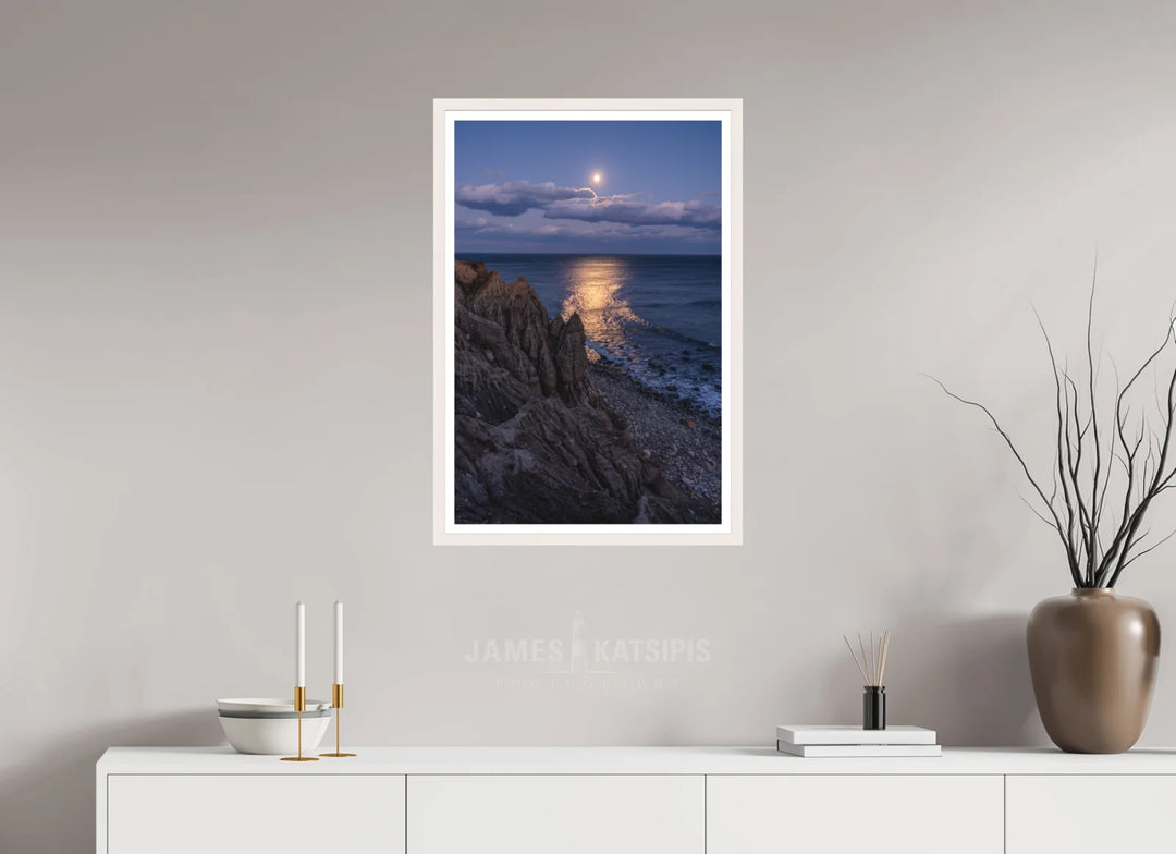 20 x 30″, White Frame Long Night